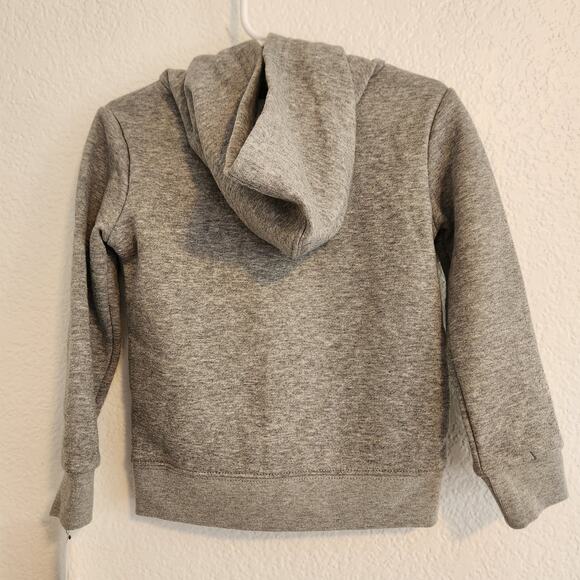 Nike Toddler Size 2T Just Do It‎ Swoosh Gray Logo Hooded Sweatshirt NWT - Picture 4 of 4